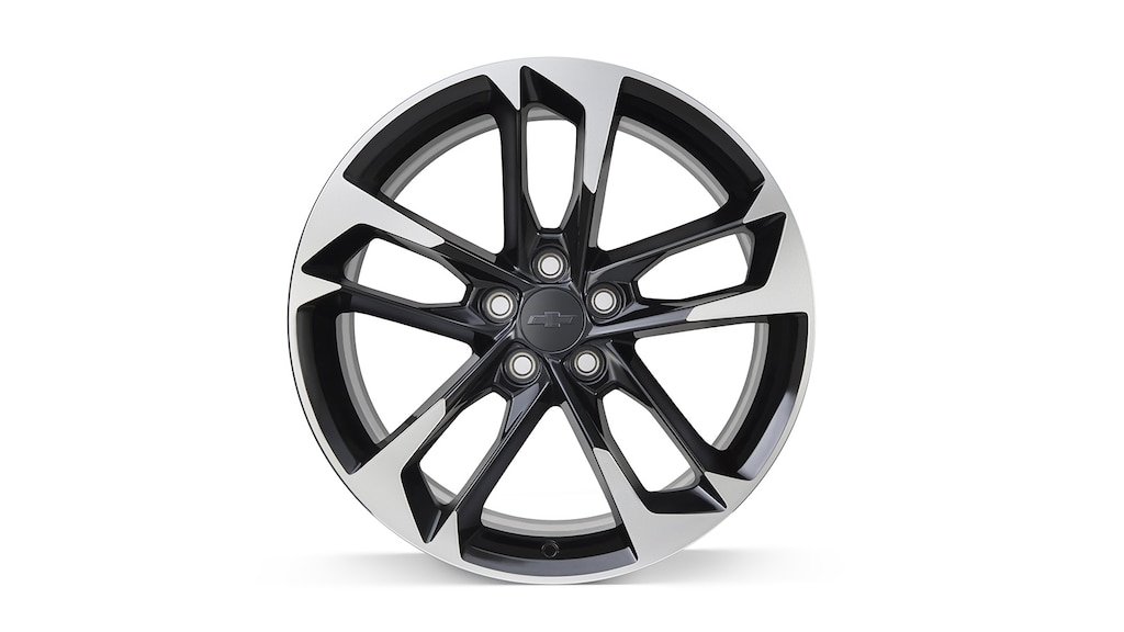 Rin de aluminio de 20 pulgadas, color negro, de 5 brazos con acabado metálico para auto deportivo Chevrolet Camaro 2024