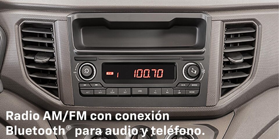  Chevrolet Tornado 2025 Furgoneta con radio AM/FM, 1 puerto USB y conexión Bluetooth® para audio y teléfono